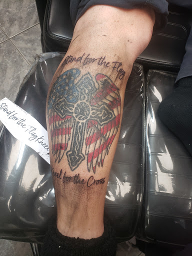 Explore mens sleeve tattoo filler ideas, creative tattoo ideas in Islip Terrace, available at Johns Tattoo