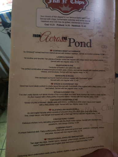 British Restaurant «Cricketers British Pub & Restaurant Dunedin», reviews and photos, 2634 Bayshore Blvd, Dunedin, FL 34698, USA