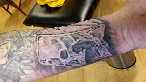 Explore helicopter tattoo ideas, creative tattoo ideas in La Crosse, available at La Crosse Tattoo