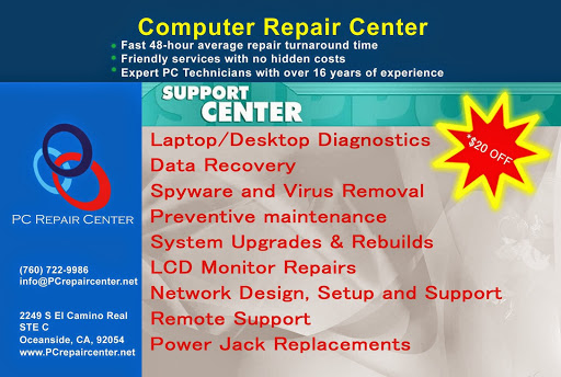 Computer Repair Service «PC Repair Center», reviews and photos, 2401 Vista Way B, Oceanside, CA 92054, USA