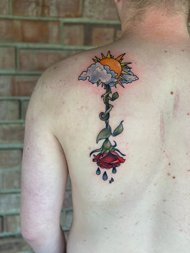 Explore scroll tattoo ideas, creative tattoo ideas in Tallmadge, available at Killjoy tattoo