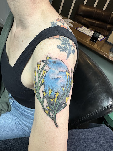 Explore moon tattoo ideas, creative tattoo ideas in Eureka, available at Bohemian Tattoo