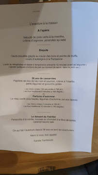 Restaurant français Restaurant L'Aventure en famille à Roanne (la carte)