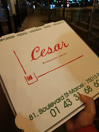 Restaurant italien Trattoria César à Paris (la carte)