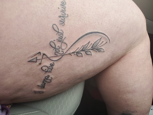 Explore forearm name tattoo ideas, creative tattoo ideas in Harriman, available at Tattoos By Bryan