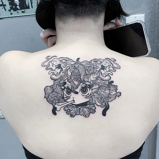 Explore ghostface tattoo ideas, creative tattoo ideas in San Jose, available at Ants Tattoo San Jose