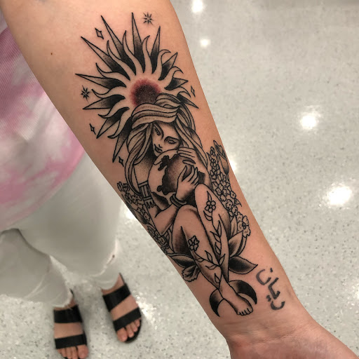 Explore europe tattoo ideas, creative tattoo ideas in Youngsville, available at Bad Fun Company