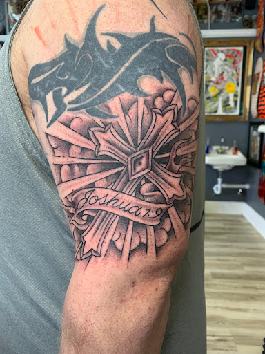 Explore love music tattoo ideas, creative tattoo ideas in Bloomington, available at Artkore Tattoo