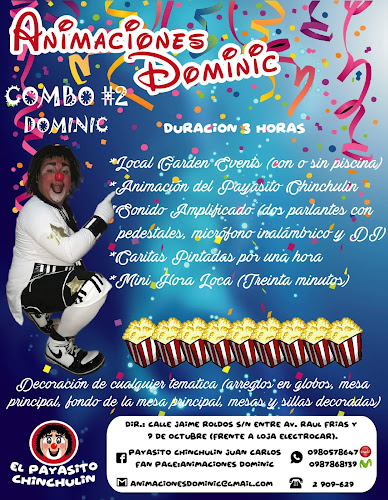 Opiniones de Animaciones Dominic en Arenillas - Organizador de eventos