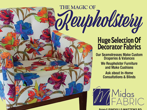Fabric Store «Midas Fabric & Blinds», reviews and photos, 8500 Pineville-Matthews Rd, Charlotte, NC 28226, USA