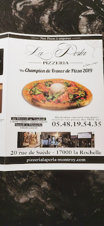 Pizzas à emporter La Perla Pizzeria - La Rochelle à La Rochelle - menu / carte