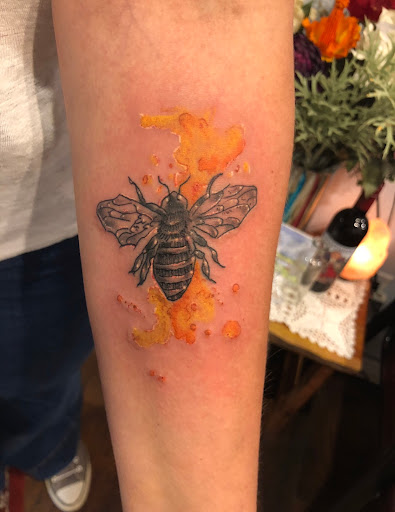 Explore sunrise tattoo ideas, creative tattoo ideas in Fairfield, available at Three Roses Studio