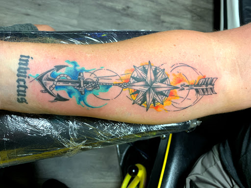 Explore family sleeve tattoo ideas, creative tattoo ideas in Inman, available at The Tat Cave