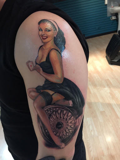 Explore ski mask tattoo ideas, creative tattoo ideas in Chicago, available at Master Craft Tattoo Co.