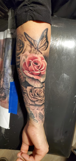 Explore tattoo stencil ideas for men, creative tattoo ideas in Fresno, available at Happy Client Tattoo