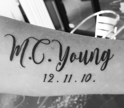 Explore lower arm half sleeve tattoo ideas, creative tattoo ideas in Redding, available at Caddy Daddys