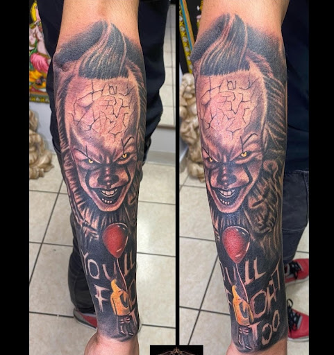 Explore tree tattoo sleeve ideas, creative tattoo ideas in Abington, available at Tattoo Galaxy (Abington) Piercing and Custom Tattoos