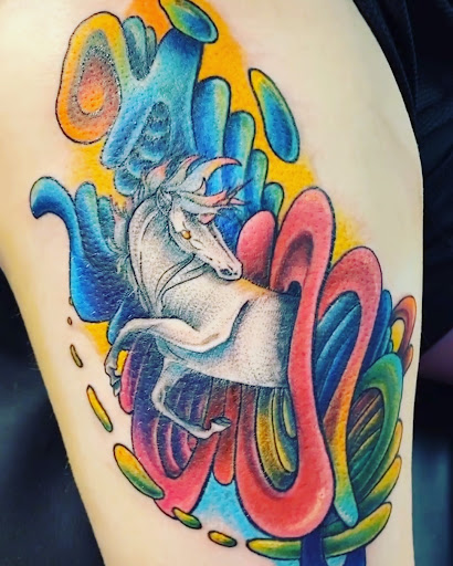 Explore husky tattoo ideas, creative tattoo ideas in Chattanooga, available at Studio 222