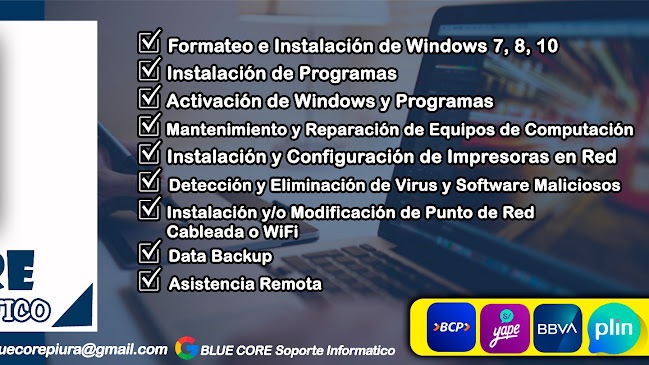 Opinii despre BLUE CORE Soporte Informático în Piura - Tienda de informática