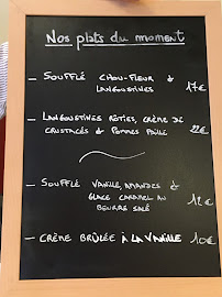 Restaurant français Le Soufflé à Paris (la carte)