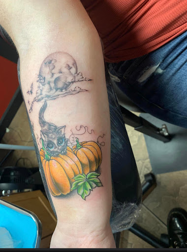 Explore family arm sleeve tattoo ideas, creative tattoo ideas in Okeechobee, available at Muck City Tattoos & Piercings