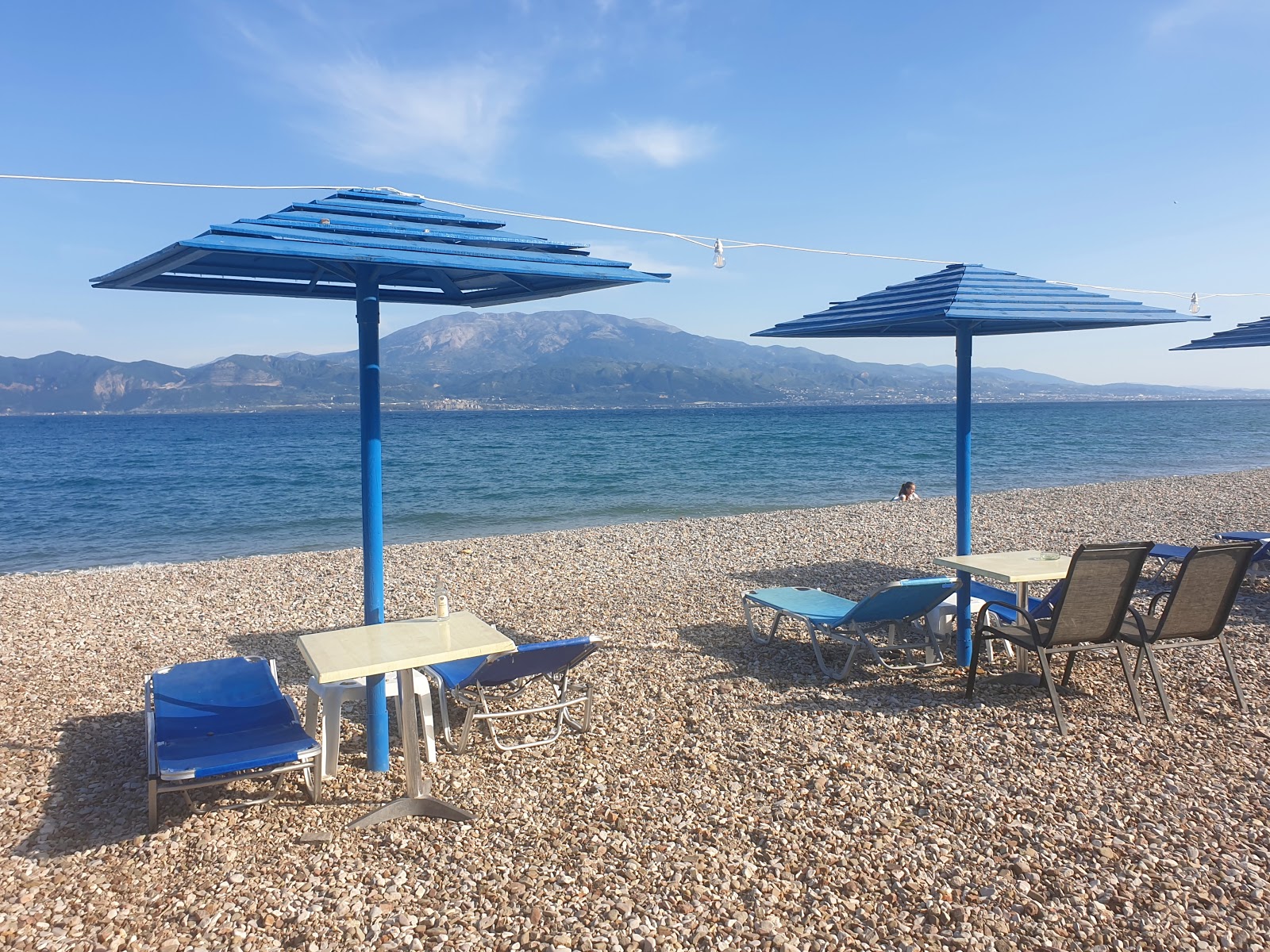 Nafpaktos psani beach'in fotoğrafı çok temiz temizlik seviyesi ile