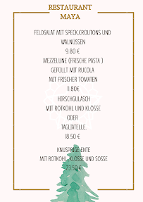 Restaurant italien Restaurant-Pizzeria Maya à Büdingen - menu / carte