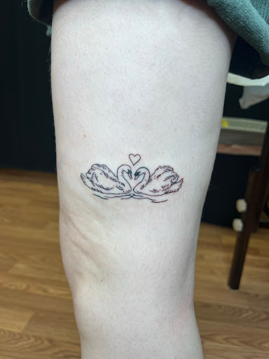 Explore dad and daughter tattoo ideas, creative tattoo ideas in Harrisonburg, available at Liberty Street Tattoos