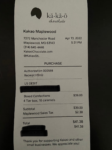 Chocolate Shop «Kakao Chocolate», reviews and photos, 7272 Manchester Rd, Maplewood, MO 63143, USA