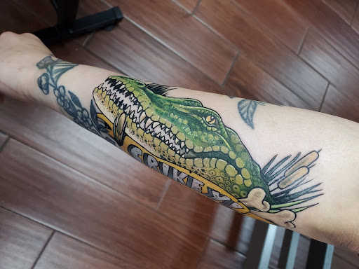 Explore cake tattoo ideas, creative tattoo ideas in Toledo, available at 4 Nineteen Ink