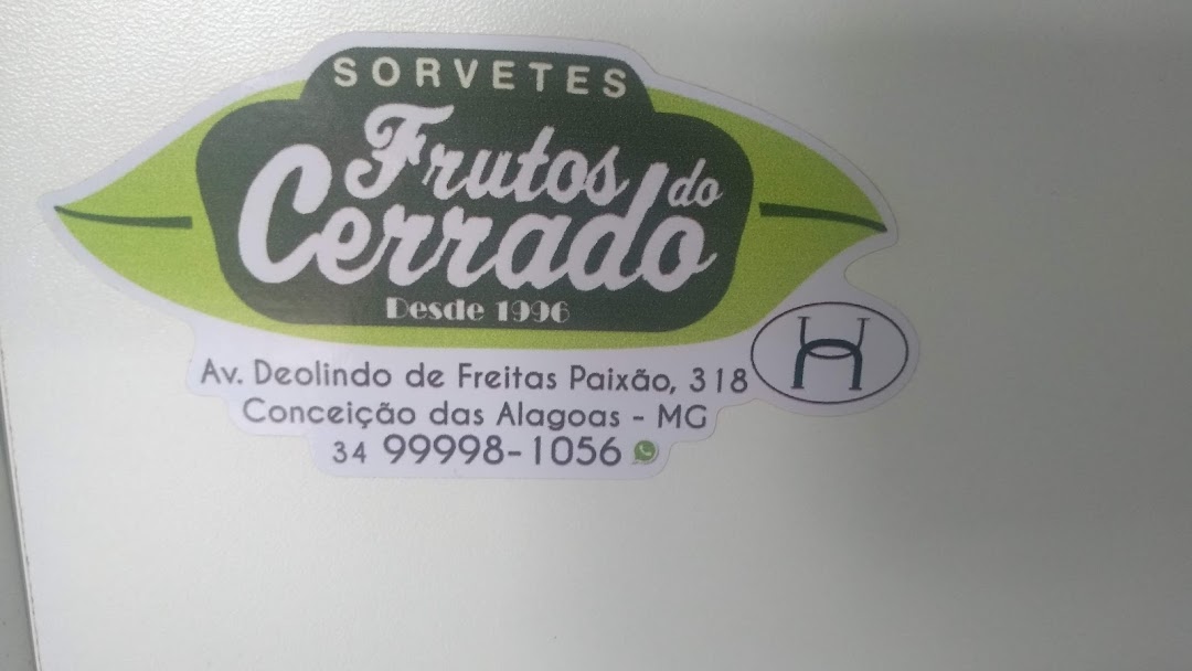 Sorvetes Frutos do Cerrado.
