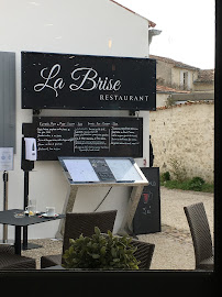 Restaurant La Brise Talmont à Talmont-sur-Gironde menu