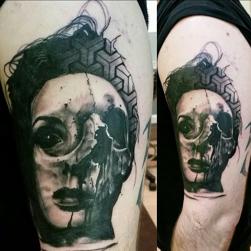 Explore under buttocks tattoo ideas, creative tattoo ideas in Chicago, available at Royal Flesh Tattoo and Piercing
