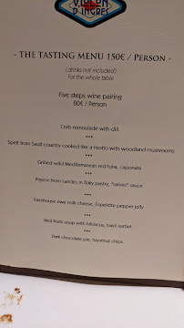 Le Violon d'Ingres à Paris menu