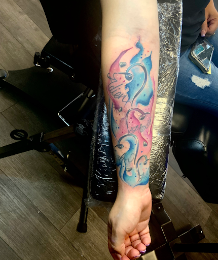 Explore hand skull tattoo ideas, creative tattoo ideas in Silver City, available at Independent Ink Tattoo