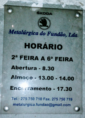 Avaliações doMETALÚRGICA DO FUNDÃO Ltd em Fundão - Oficina mecânica