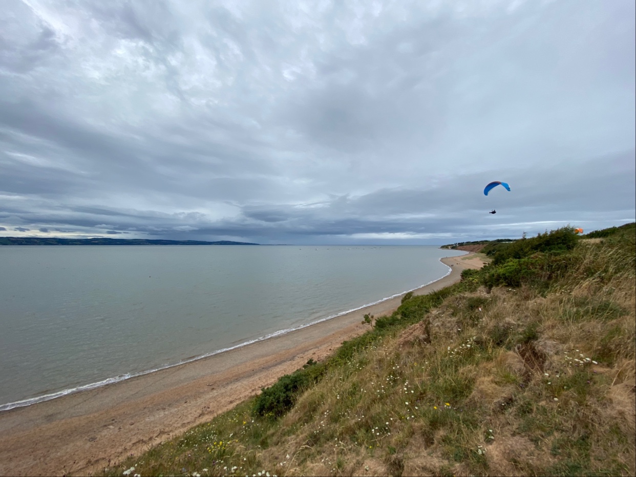 Thurstaston Beach的照片 带有长直海岸