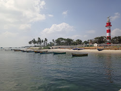 Foto von Keezhakarai Beach Bay und die siedlung