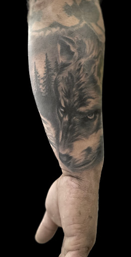 Explore vitiligo tattoo ideas, creative tattoo ideas in Weatherford, available at Weatherford Tattoo Co.