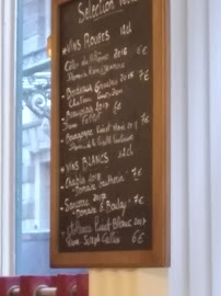 Les Noces de Jeannette à Paris menu