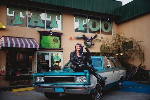 Explore grandchild tattoo ideas, creative tattoo ideas in Savannah, available at Tramp Art Studios