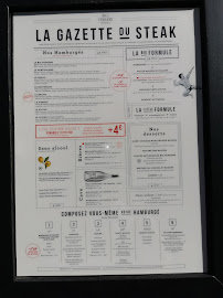 Menu / carte de Big Fernand à Brest