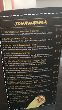 Menu du مطعم عربي Arabisch Restaurant à Bonn
