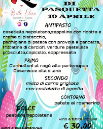 Pizzeria Bella Elena à Ortomatera - menu / carte