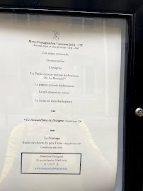 Restaurant Pantagruel Paris à Paris menu