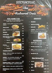 Menu du Restaurant Deniz à Gretz-Armainvilliers