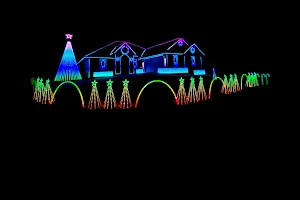 Whimsical Christmas Light Show image