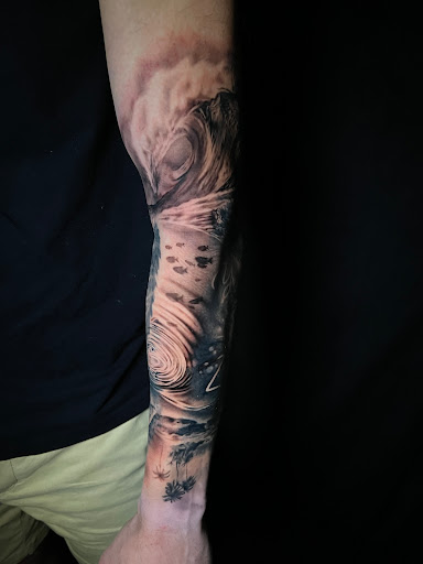 Explore five finger death punch tattoo ideas, creative tattoo ideas in Austin, available at Lost Edge Tattoo