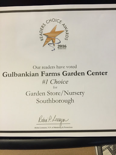 Garden Center «Gulbankian Farms Garden Center & Florist Shop», reviews and photos, 40 Mt Vickery Rd, Southborough, MA 01772, USA