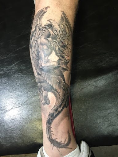 Explore gurren lagann tattoo ideas, creative tattoo ideas in Wilmington, available at Wildcard Studios